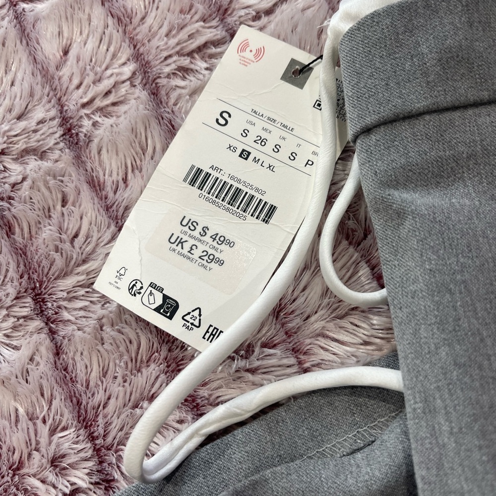 Zara Gray Women's Pants - Picture 2 of 4